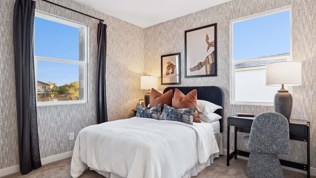 Furnished interior in a model home at The Ridge at Stone Butte in Phoenix (Image 28).