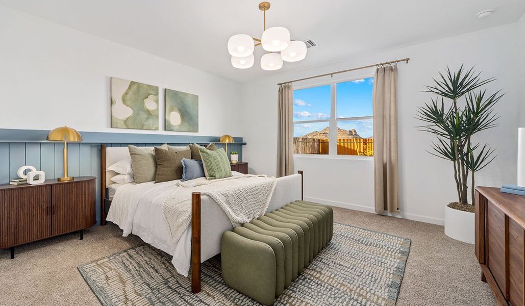 Furnished interior in a model home at Redford Estates in Tucson (Image 18).