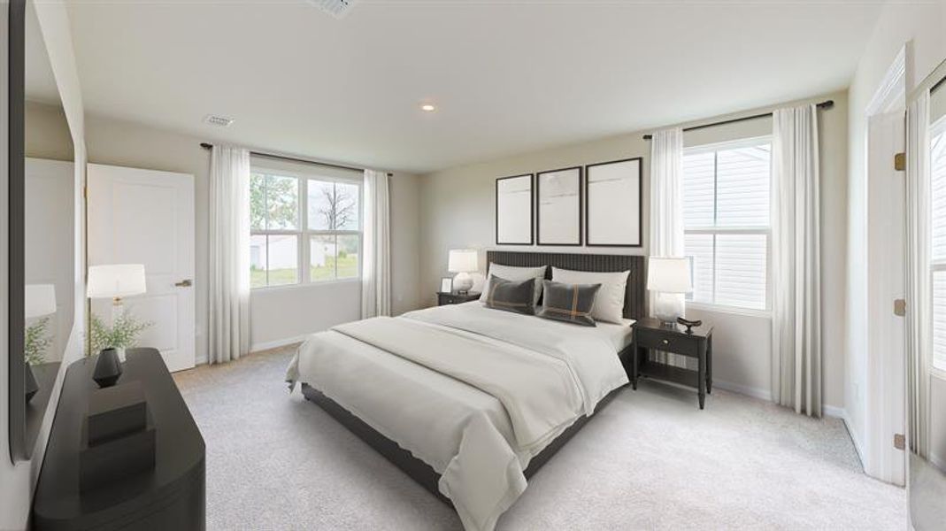 Owner’s suite designed for comfort, privacy, and a quiet place to unwind at the end of the day.