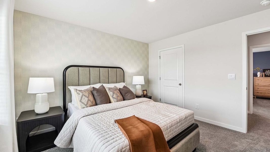 Furnished interior in a model home at Secrest Commons in Monroe (Image 32).