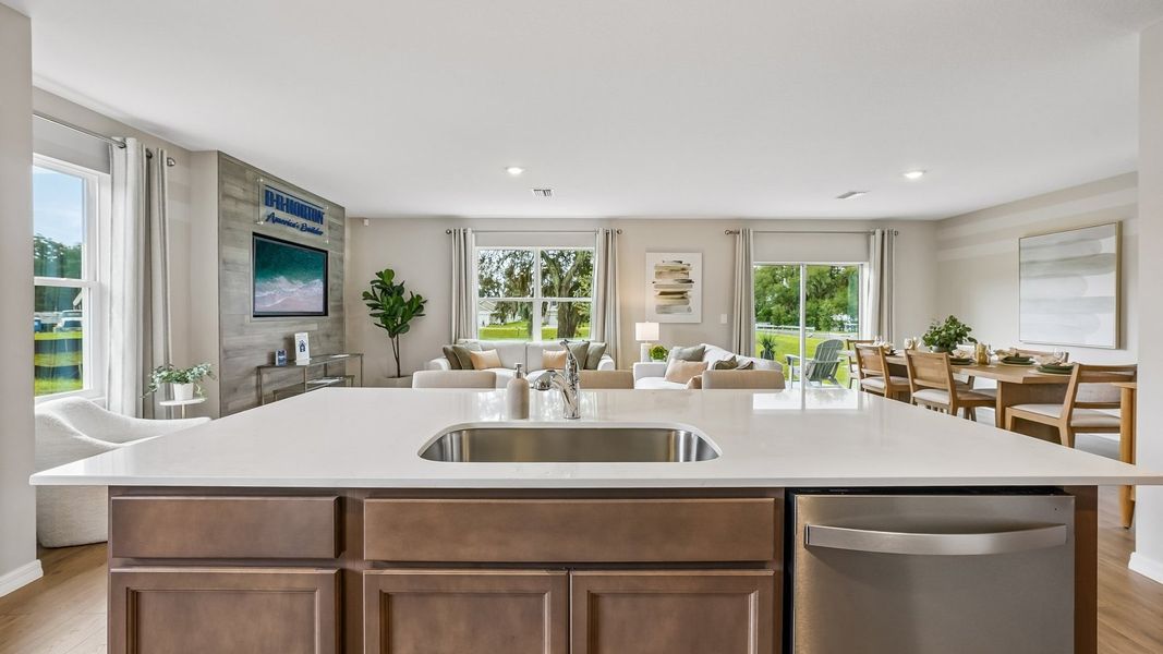 Furnished interior in a model home at Waterstone in Tampa (Image 27).