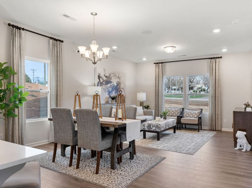 Furnished interior in a model home at Gatehouse Manor in Winston-Salem (Image 4).