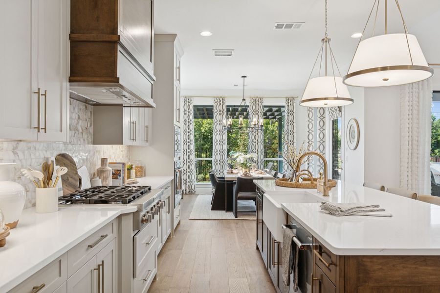 Plan 1640 Kitchen/Dining Area - Bella Casa Model Photo Plan 1640 Kitchen/Dining Area - Bella Casa Model Photo