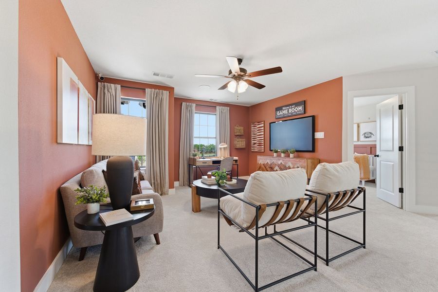 Furnished interior in a model home at Heartland in Heartland (Image 9).