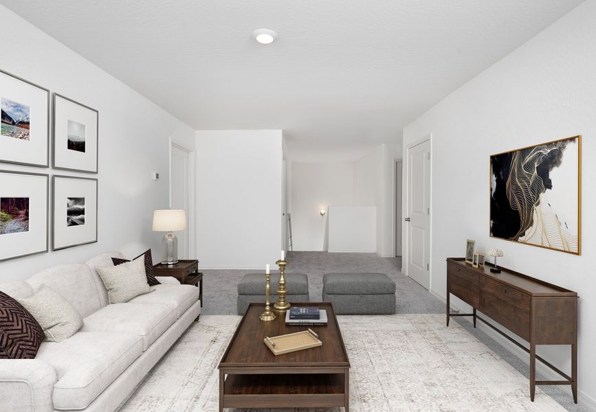 Furnished interior in a model home at Bella Vista Farms in San Tan Valley (Image 8).