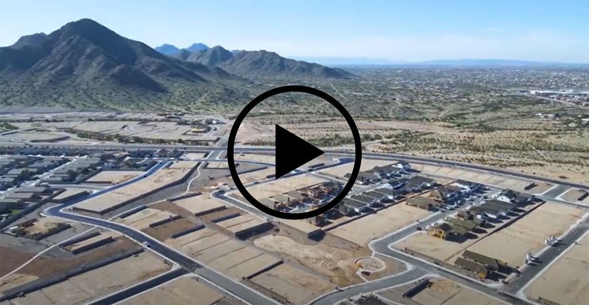 Aerial view of the Pinnacle at San Tan Heights community in San Tan Valley, AZ, showing layout and nearby surroundings (Image 17).