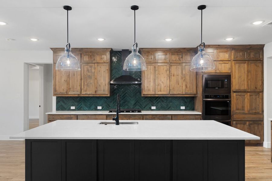 Furnished interior in a model home at Lola Creek Ranch in Boyd (Image 53).