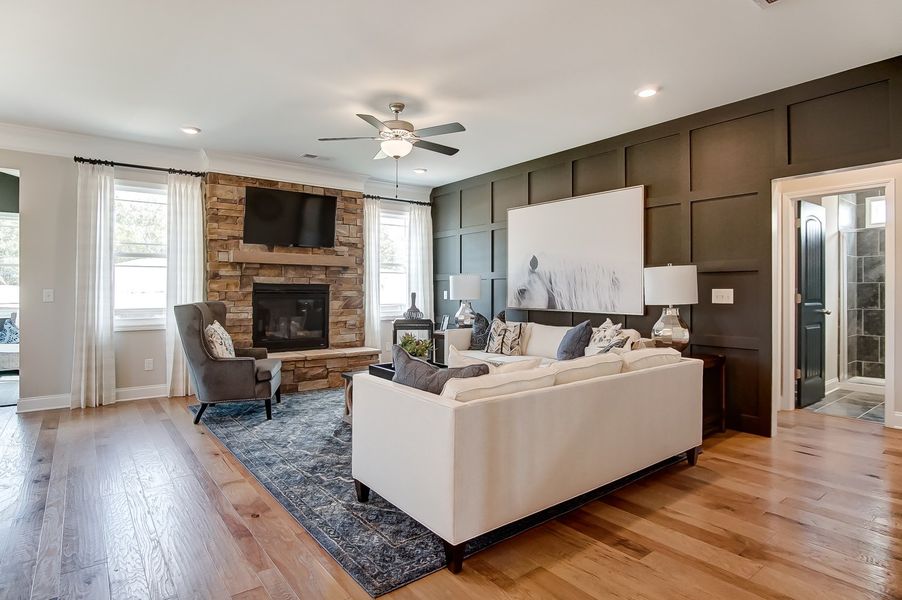 Furnished interior in a model home at Woodleigh Park at Lake Carolina in Columbia (Image 8).