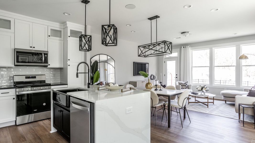 Furnished interior in a model home at Parc at Bradley Farm in Apex (Image 5).