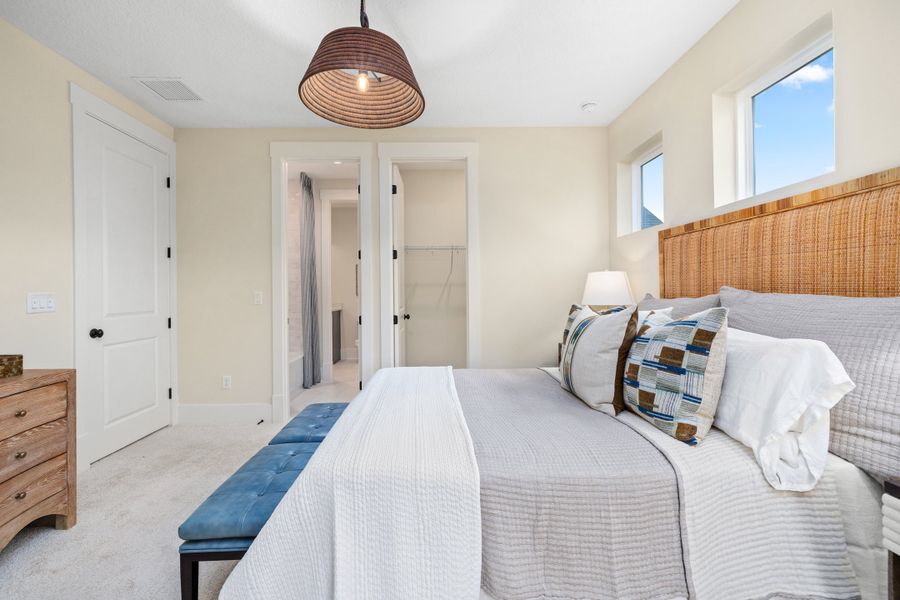 Furnished interior in a model home at Hidden Creek at SilverLeaf 80' Gold Series in St. Augustine (Image 78).