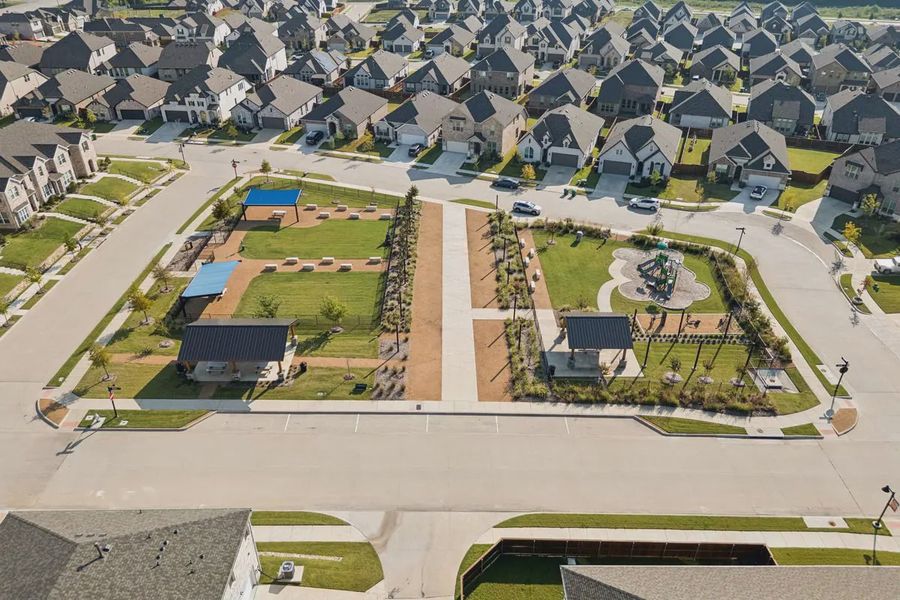Aerial view of the Bel Air Village community in Sherman, TX, showing layout and nearby surroundings (Image 11).