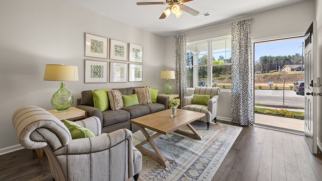 Furnished interior in a model home at Byrd Village in Graniteville (Image 7).