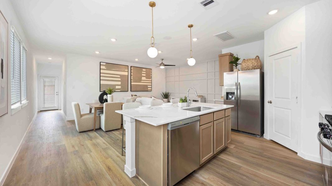Furnished interior in a model home at Pinehaven in Houston (Image 4).