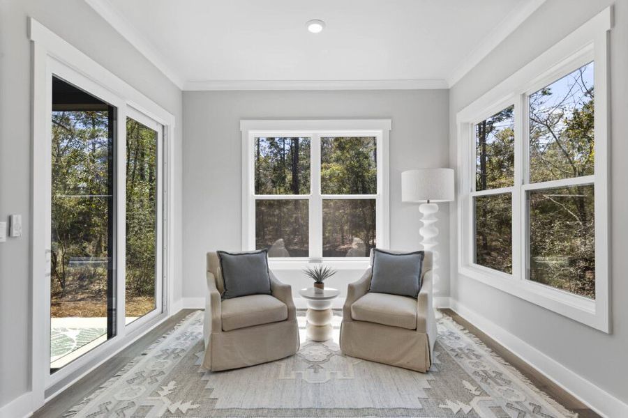 Furnished interior in a model home at The Shoal in Santa Rosa Beach (Image 20).