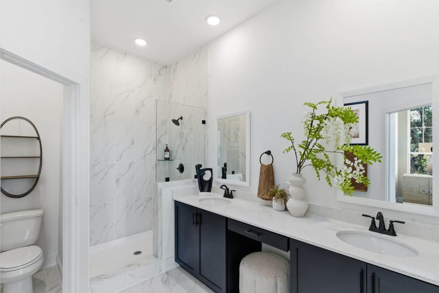 Furnished interior in a model home at Rose Hill in San Antonio (Image 6). Furnished interior in a model home at Rose Hill in San Antonio (Image 6).