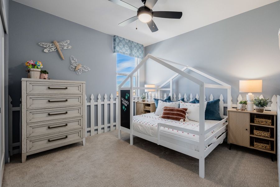 Furnished interior in a model home at Painted Prairie in Aurora (Image 65).