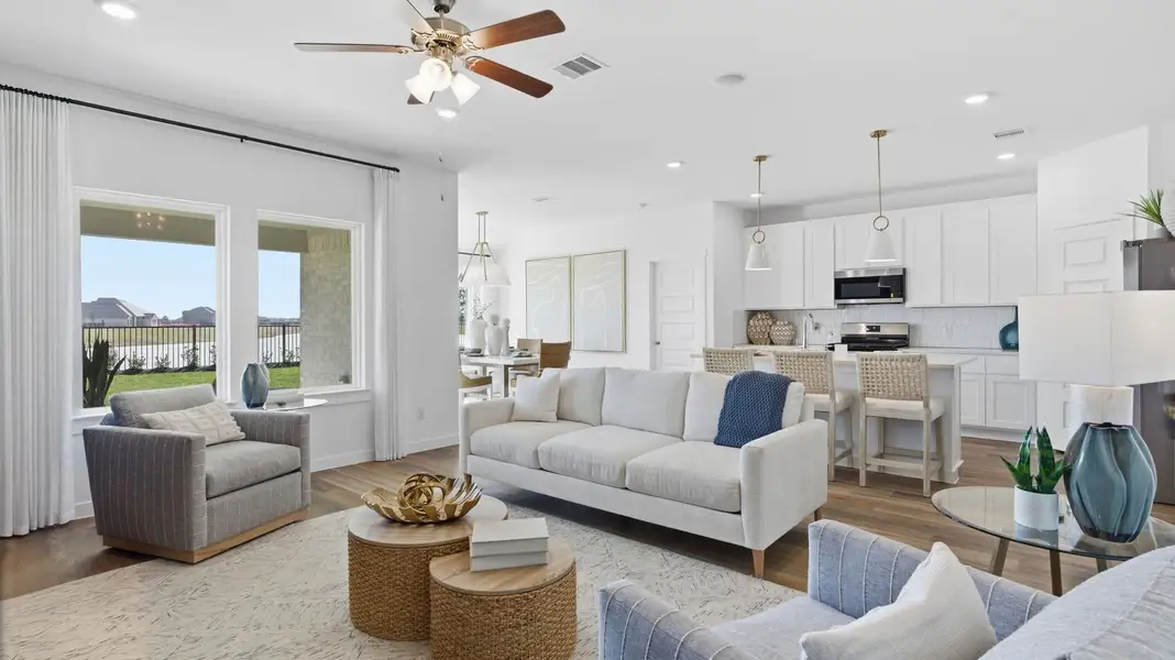 Furnished interior in a model home at Lago Mar in Texas City (Image 7).