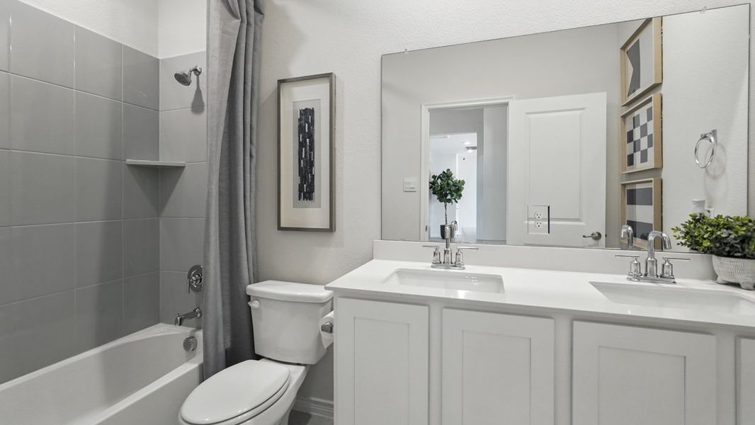 Furnished interior in a model home at Morning Ridge in Princeton (Image 31).