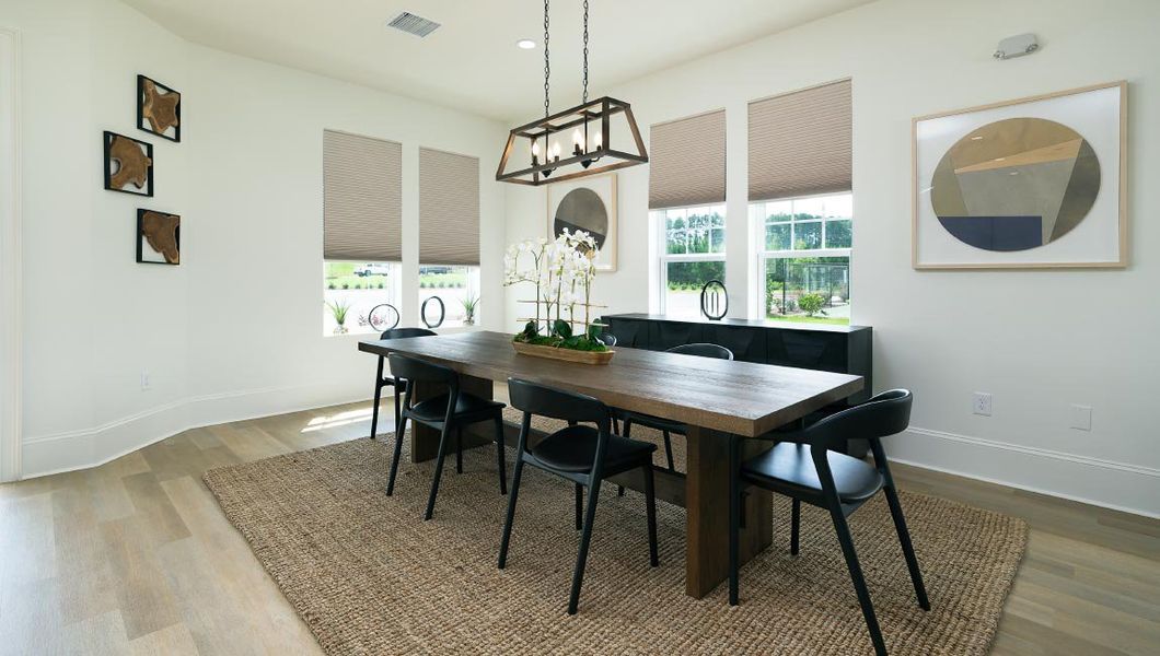 Furnished interior in a model home at Laurelbrook in Sherrills Ford (Image 44).