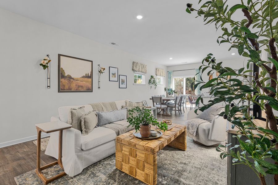 Furnished interior in a model home at Faith Hill in West Columbia (Image 7).
