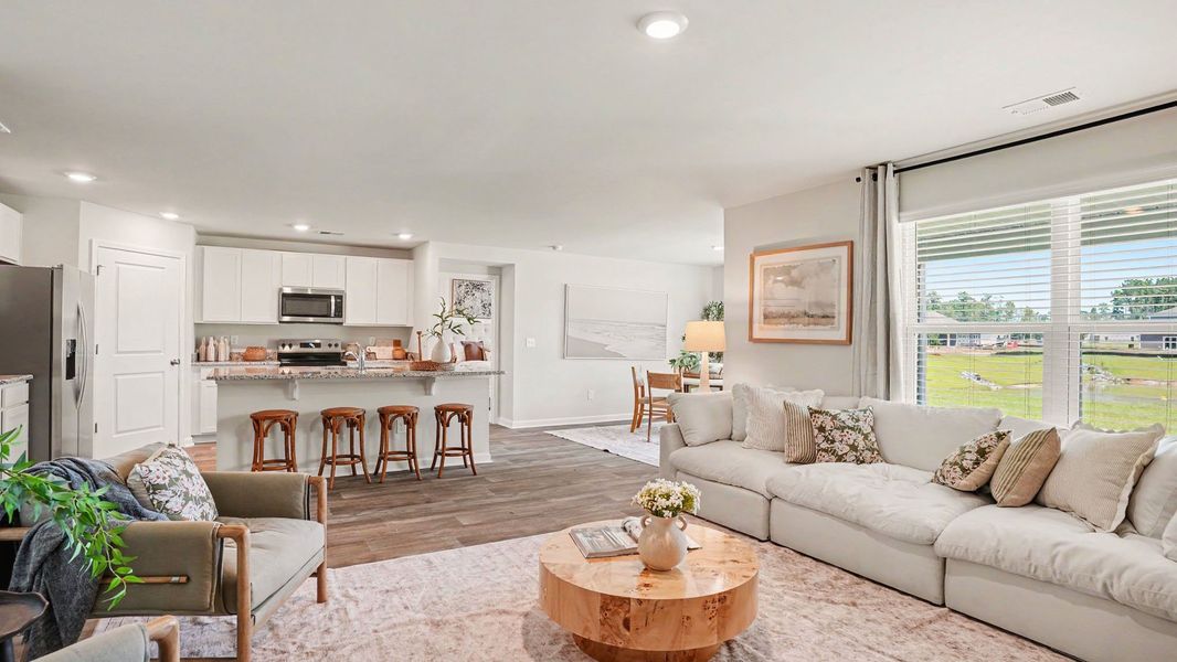 Furnished interior in a model home at Evington Place in Longs (Image 11).