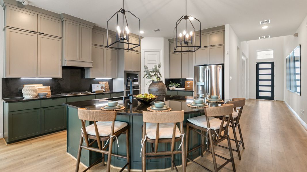 Furnished interior in a model home at Creekhaven in Iowa Colony (Image 22).