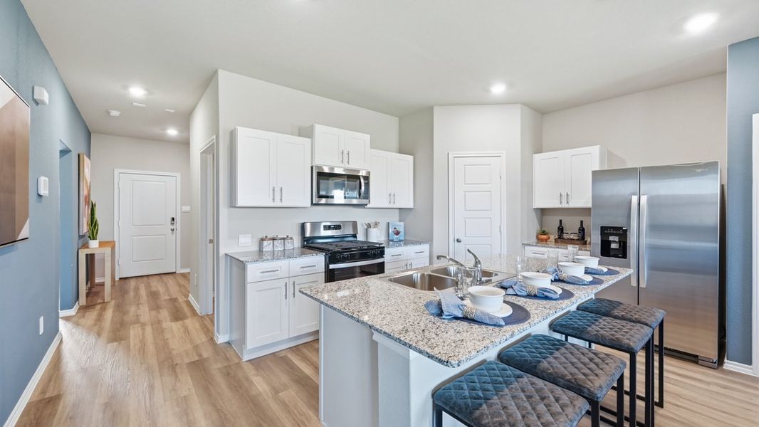 Furnished interior in a model home at Lonestar at Liberty Trails in Justin (Image 5). Furnished interior in a model home at Lonestar at Liberty Trails in Justin (Image 5).