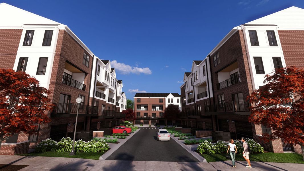 Front exterior of a home in the Mayberry Village community, located in Greenville, SC (Image 9).