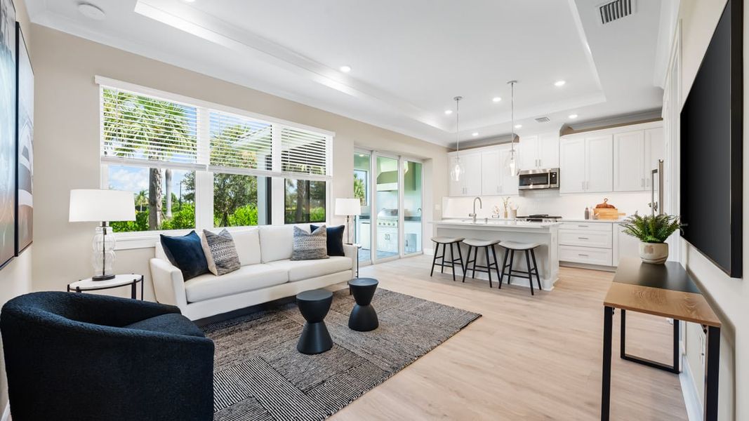 Furnished interior in a model home at Esplanade at Azario Lakewood Ranch in Lakewood Ranch (Image 7).