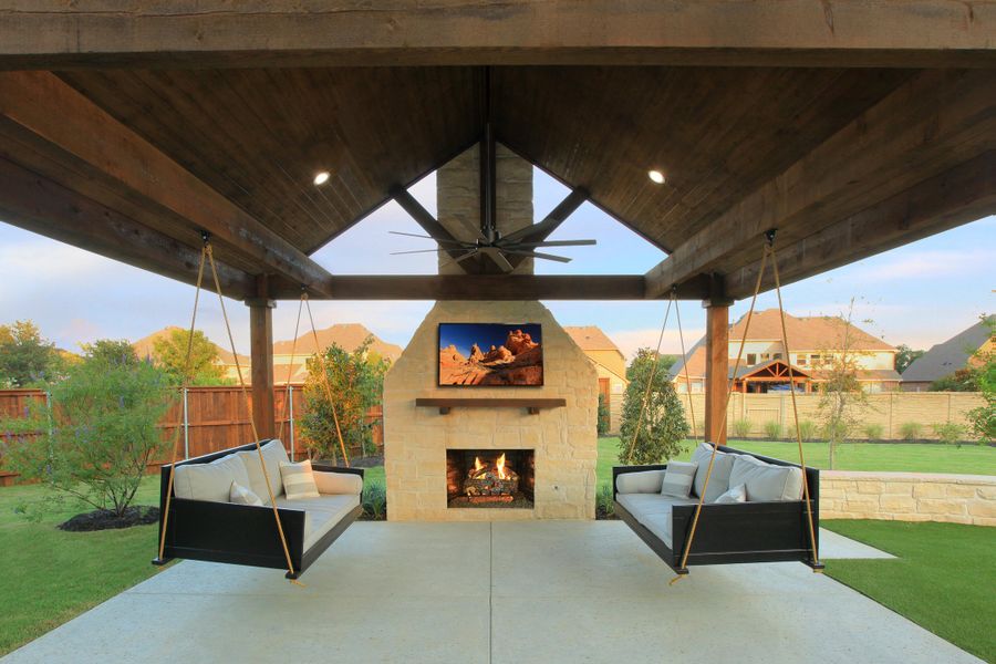 The Brookdale II Outdoor Living Area