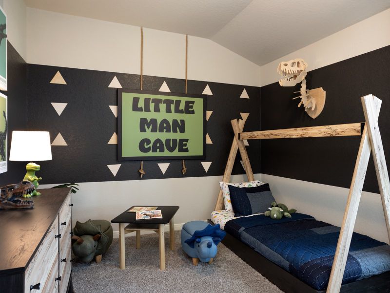 Secondary bedrooms are a great size for the kids or guests.