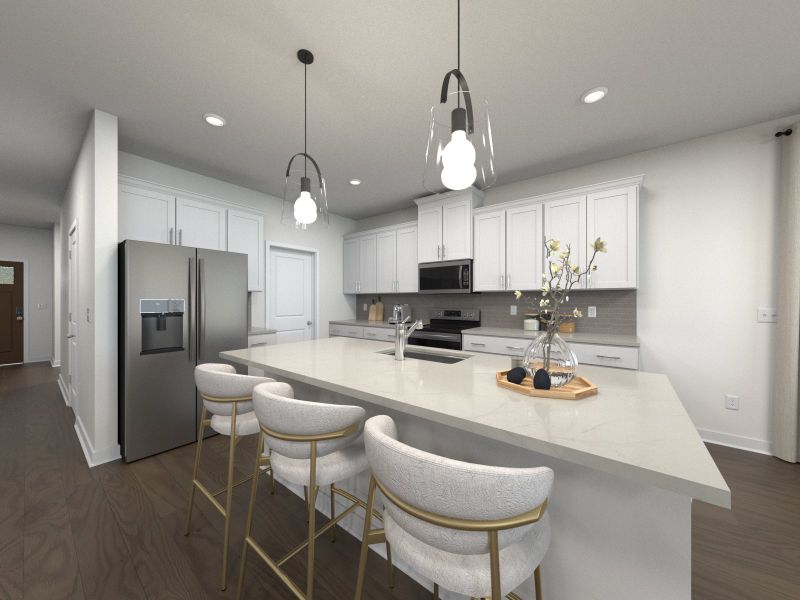 Furnished interior in a model home at Greystone - Legacy Series in Smyrna (Image 5).