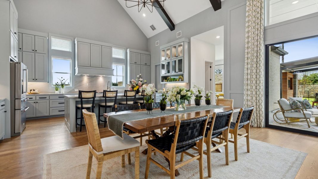 Furnished interior in a model home at Windsong Ranch 71' Series in Prosper (Image 42).