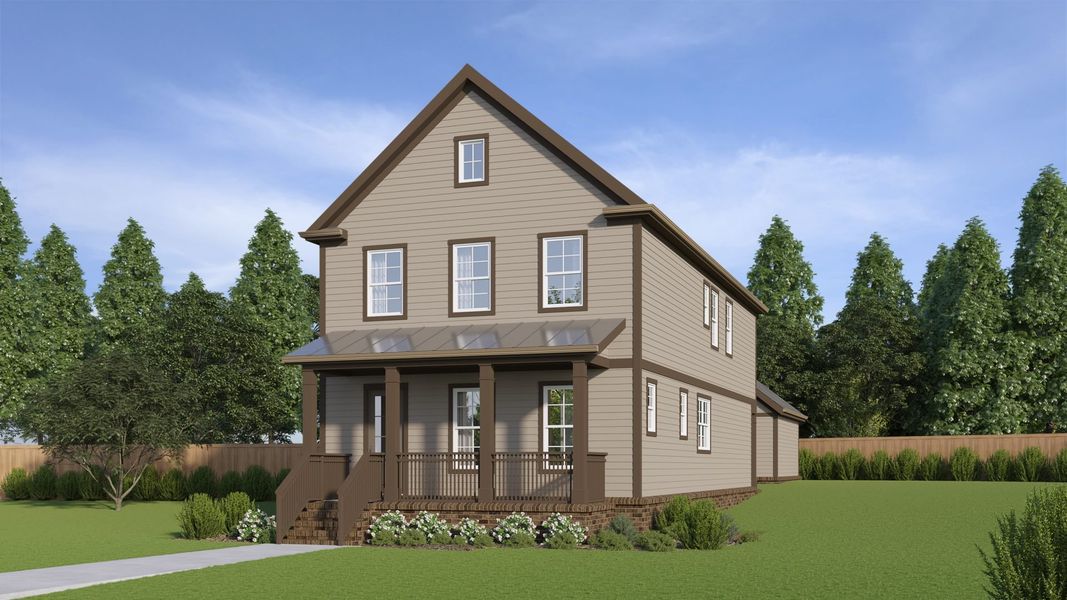 Front exterior of a home in the Marlon's Creek community, located in Spring Hill, TN (Image 4).