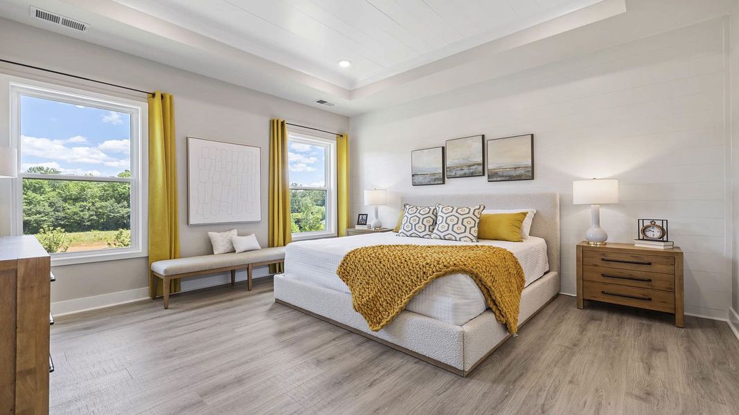 Furnished interior in a model home at Whitehawk Meadows in Travelers Rest (Image 23).