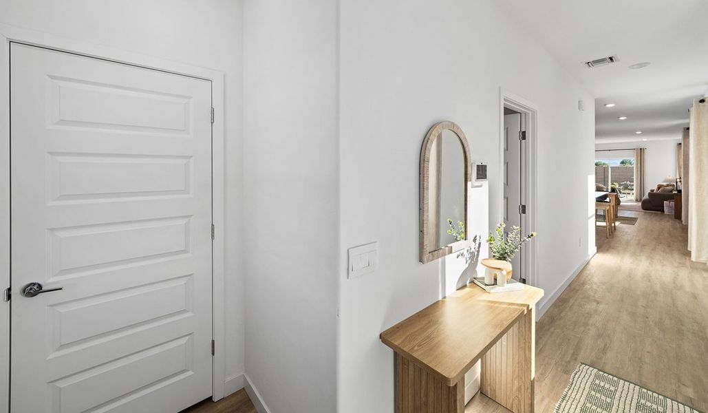 Furnished interior in a model home at Entrada Del Toro at Rancho Sahuarita in Sahuarita (Image 5).