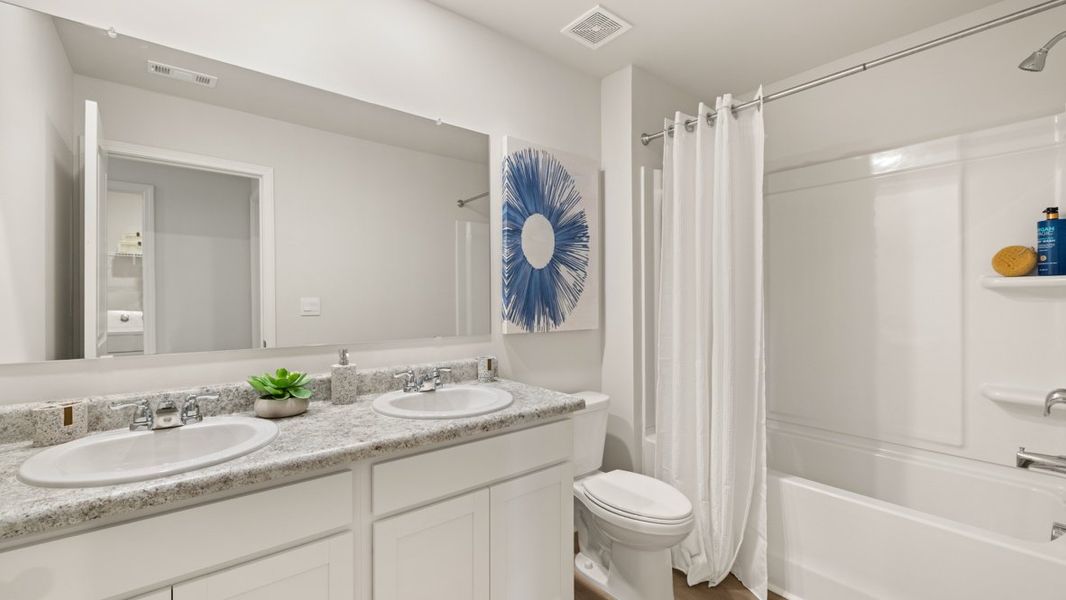 Furnished interior in a model home at Pointe Park in Union City (Image 60). Furnished interior in a model home at Pointe Park in Union City (Image 60).