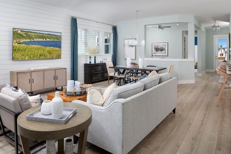 Furnished interior in a model home at Encore - Restore at Carolina Park - Tradition Series in Mount Pleasant (Image 36).