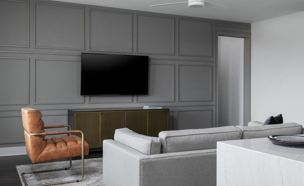 Furnished interior in a model home at Provence 50s in Austin (Image 11).