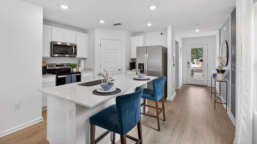 Furnished interior in a model home at Irongate Villas in Jacksonville (Image 7).