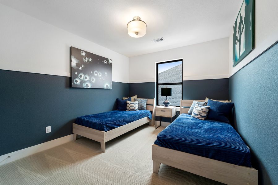 Furnished interior in a model home at Mulberry Farms in Santa Fe (Image 38).