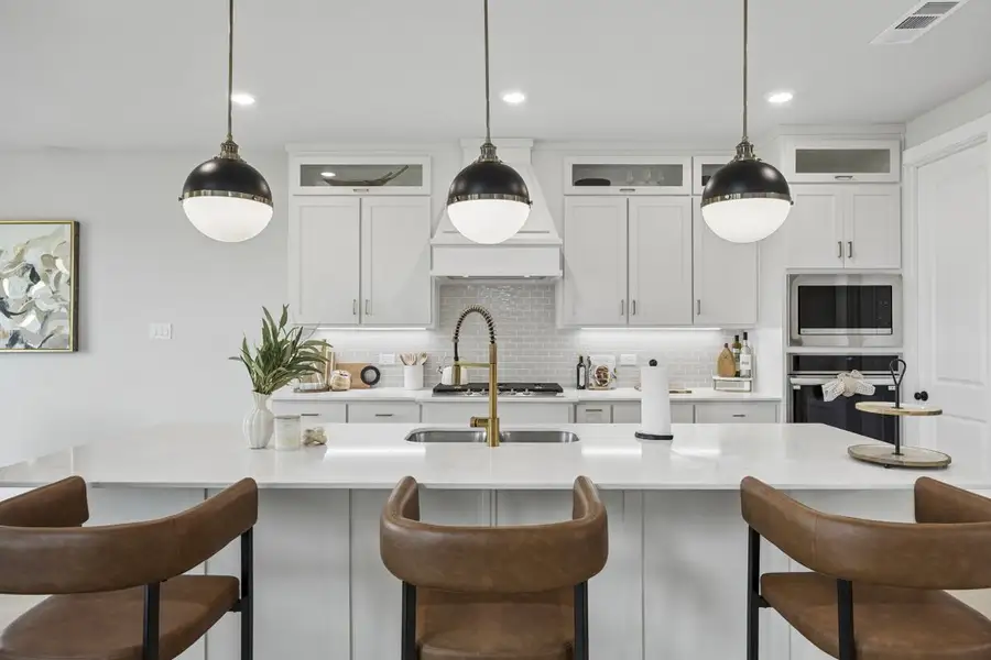 Furnished interior in a model home at Westside Preserve in Midlothian (Image 15).