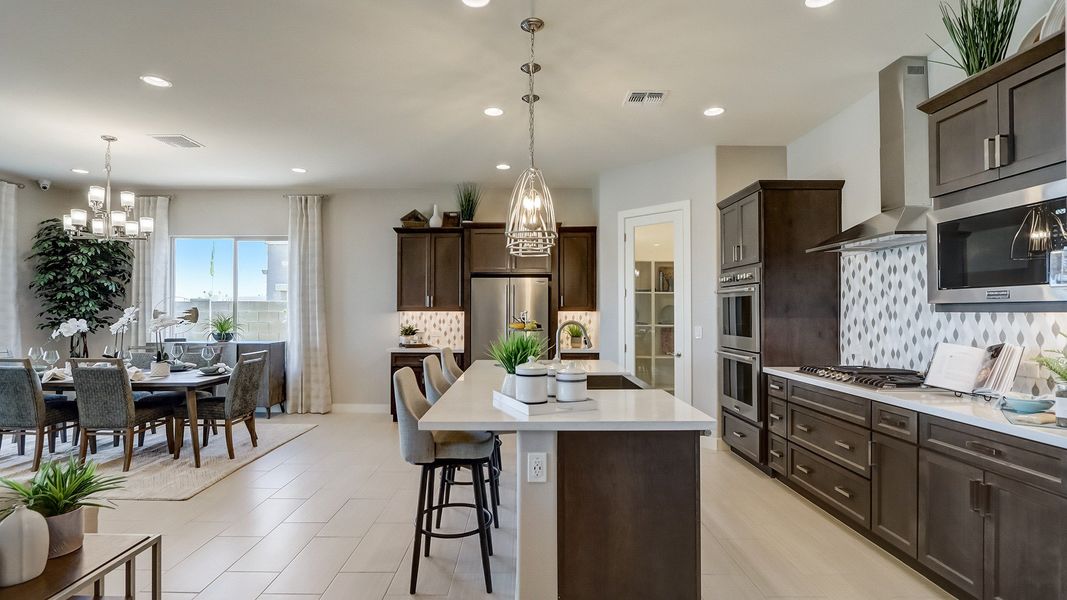 Furnished interior in a model home at Canyon Views - Hacienda in Litchfield Park (Image 13).
