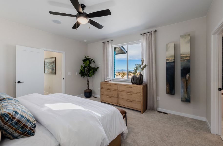 Furnished interior in a model home at Painted Prairie in Aurora (Image 53).