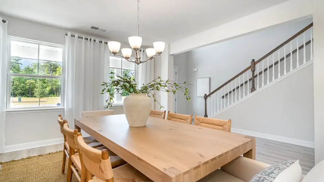 Furnished interior in a model home at Lorick Valley in Blythewood (Image 4).