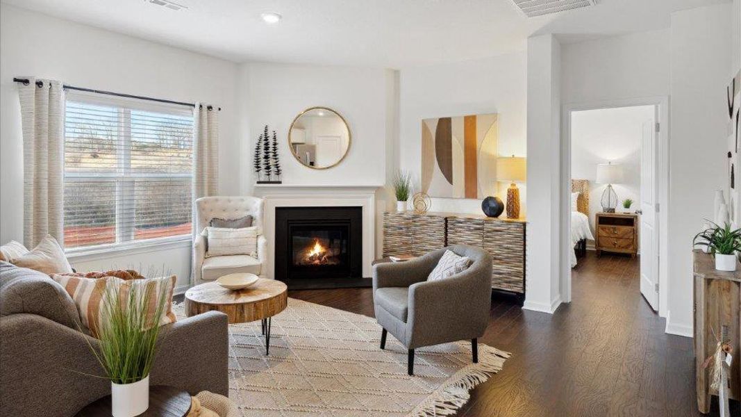 Furnished interior in a model home at The Ridge at Neals Landing in Knoxville (Image 8).