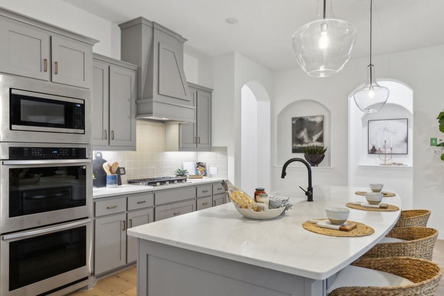 Furnished interior in a model home at Lovers Landing in Forney (Image 5).