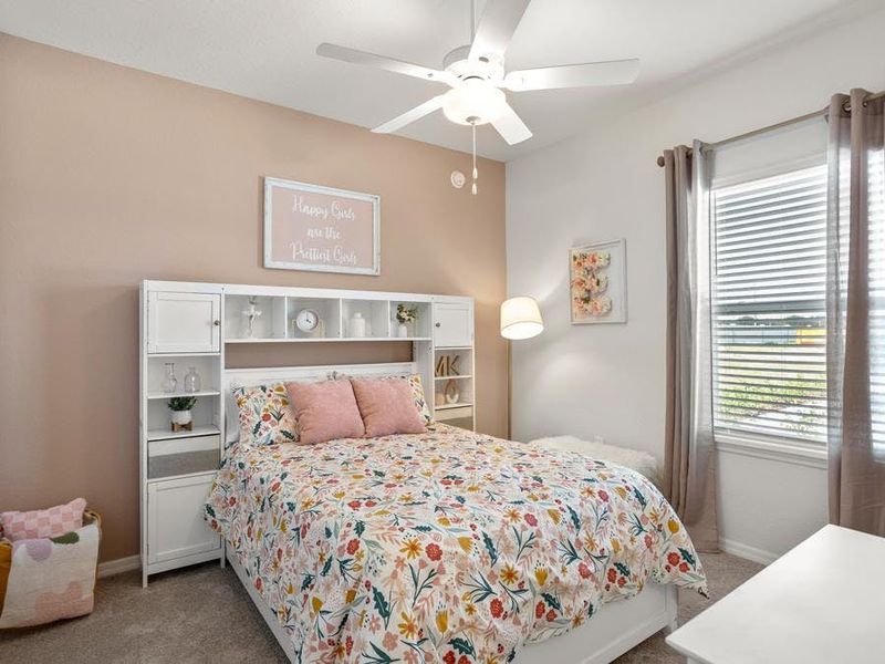 Secondary bedrooms provide space for everyone in your household - Summerlyn II model home in Auburndale, FL