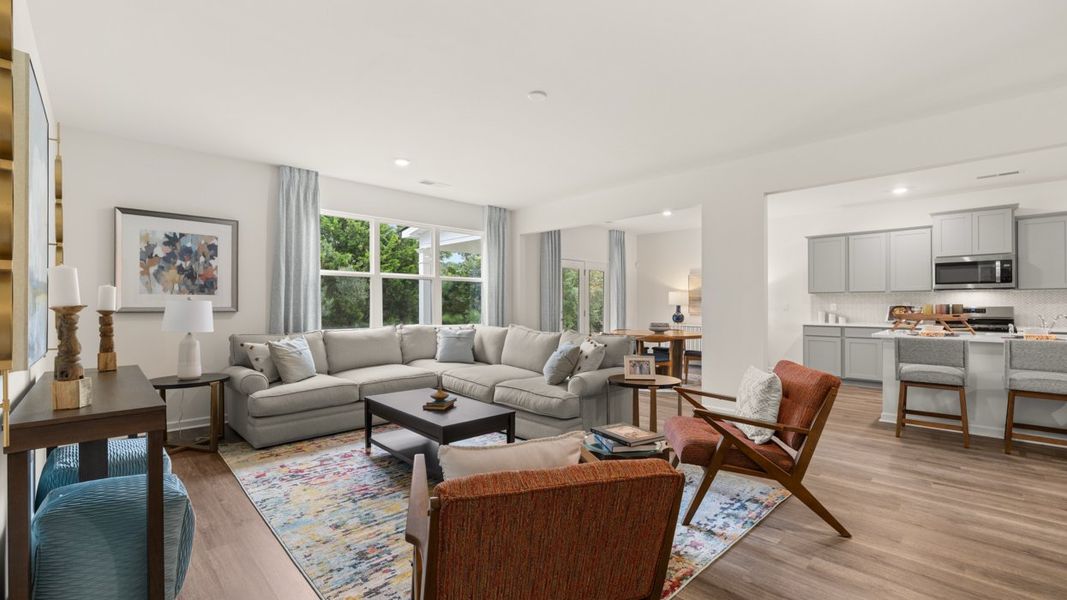 Furnished interior in a model home at Bridle Creek in Locust Grove (Image 9). Furnished interior in a model home at Bridle Creek in Locust Grove (Image 9).