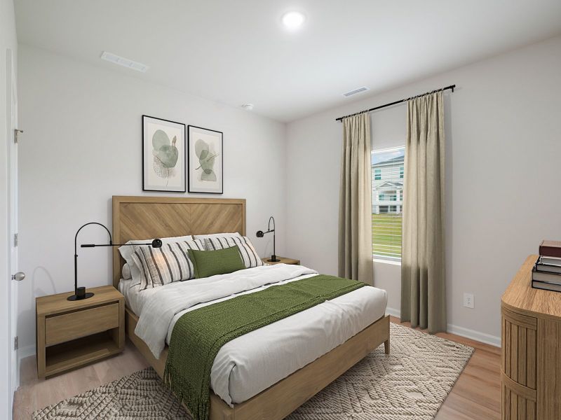 Furnished interior in a model home at Country Lane - Classic Series in Clayton (Image 8).